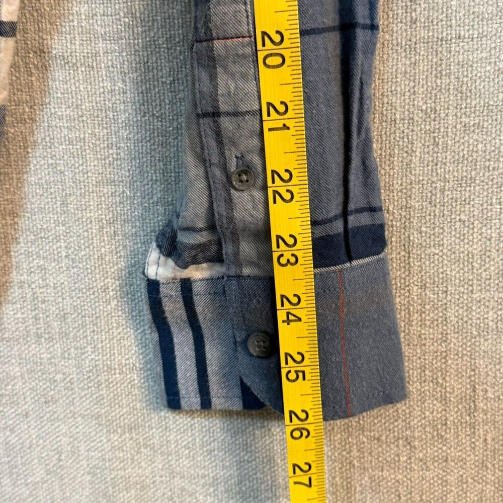 Oakley Men’s Plaid Button Down Shirt Large Blue White Cotton Regular Fit FA16 - Picture 7 of 10